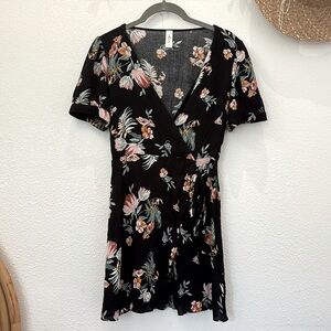 MAHINA Floral Wrap Dress